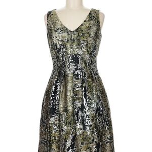 Elegant Black and Silver cocktail Dress